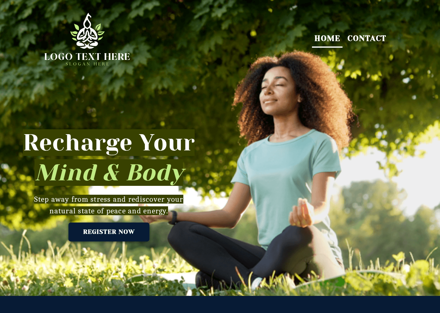 Mindful Wellness Retreat Website Preview