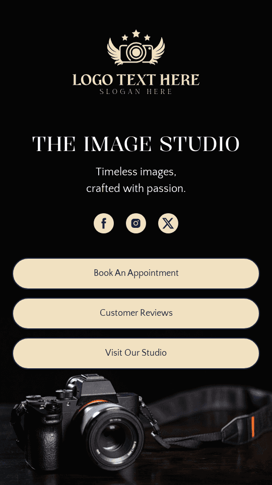 Professional Photographer Studio Link in Bio Preview