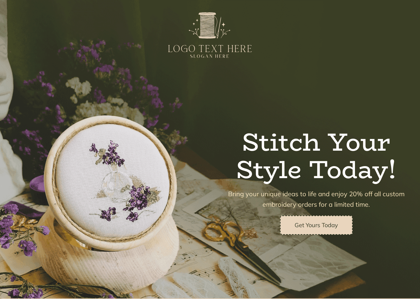 Craft Needlework Promotion Website Preview