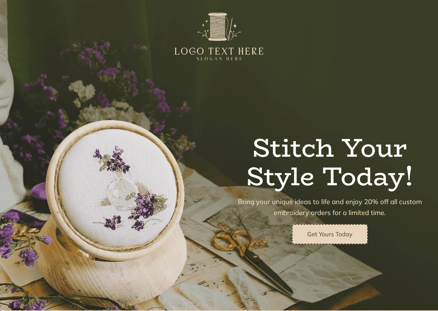 Craft Needlework Promotion Website Preview