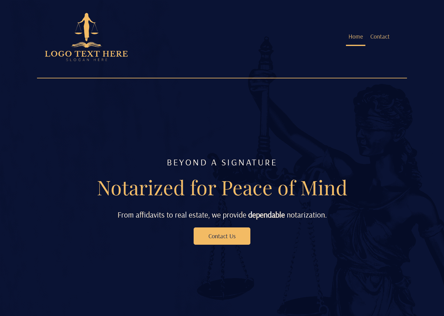 Legal Notary Office Website Preview