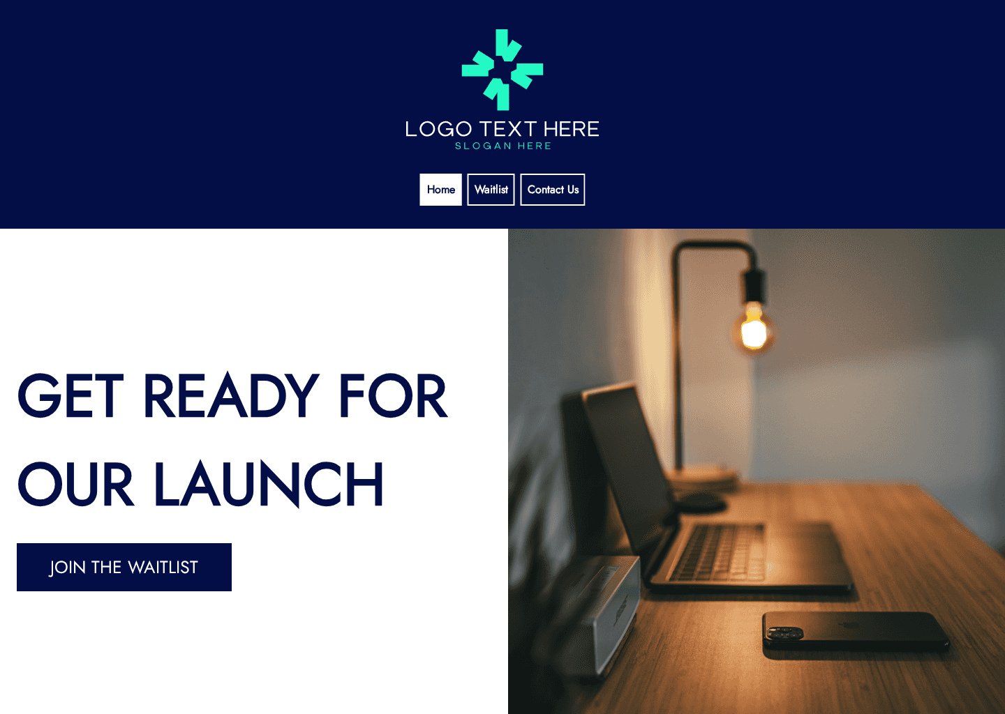 Launch Waitlist Website Preview