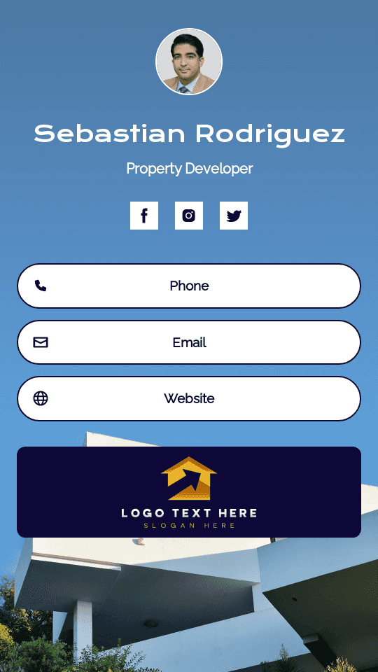Residential Property Developer Digital Business Card