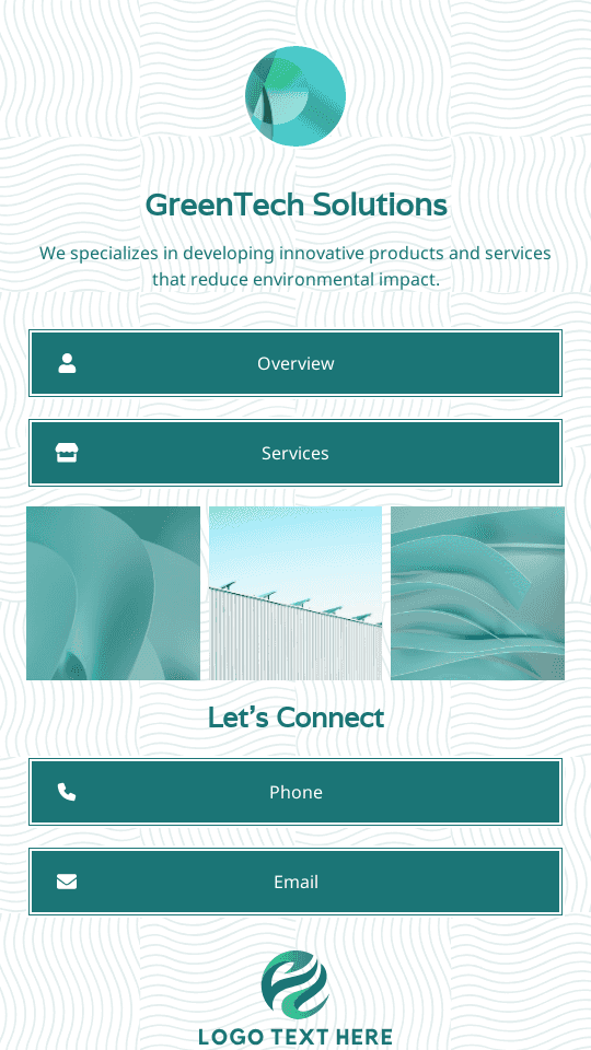 Sustainable Tech Company Link in Bio Preview