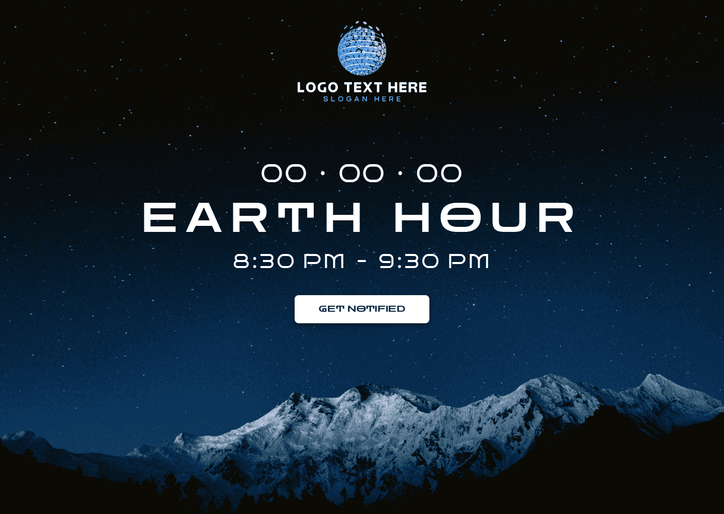 Earth Hour Event Website Preview