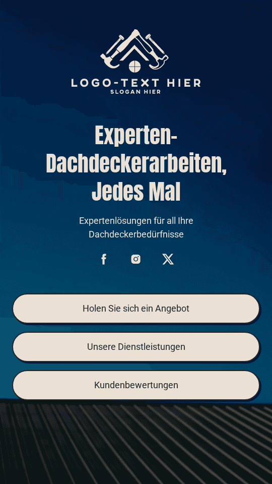 Hausdachreparaturmann Link in Bio