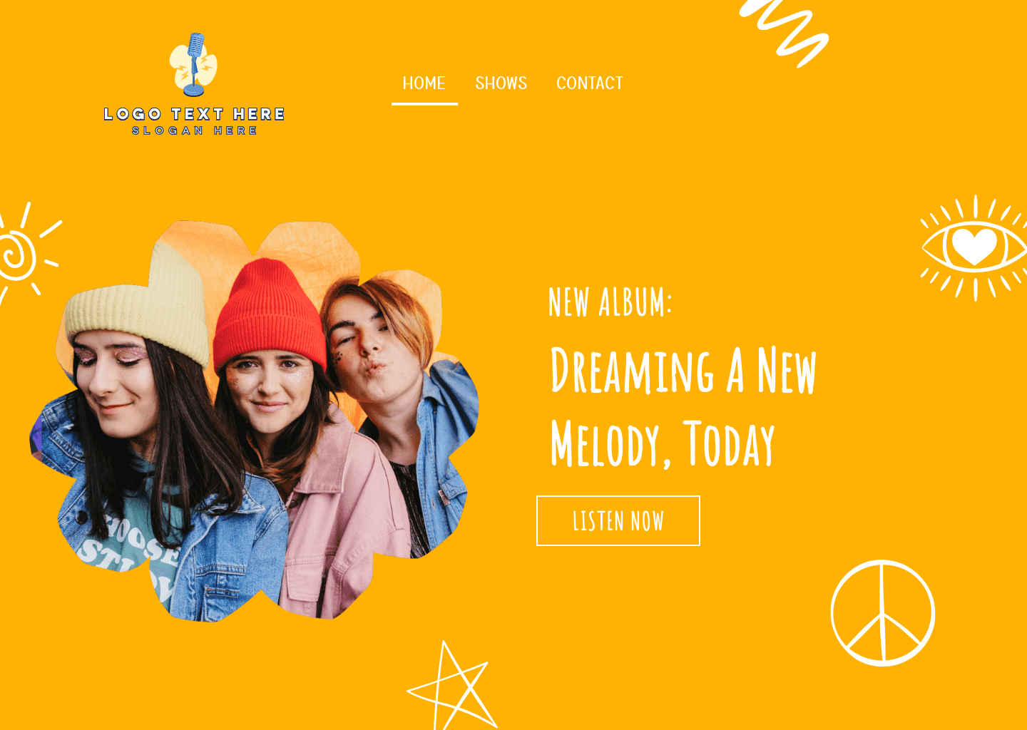Quirky Music Band Website Preview