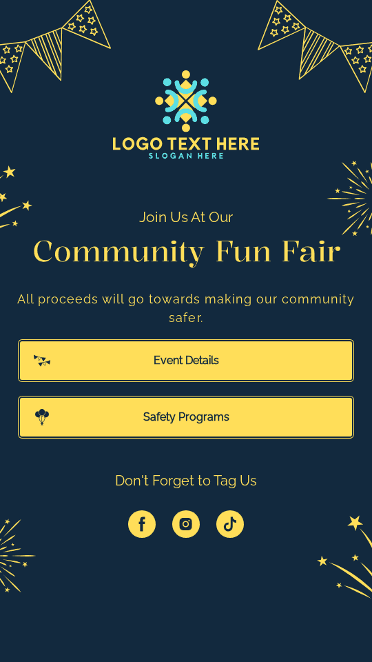 Community Fundraising Event Link in Bio Preview