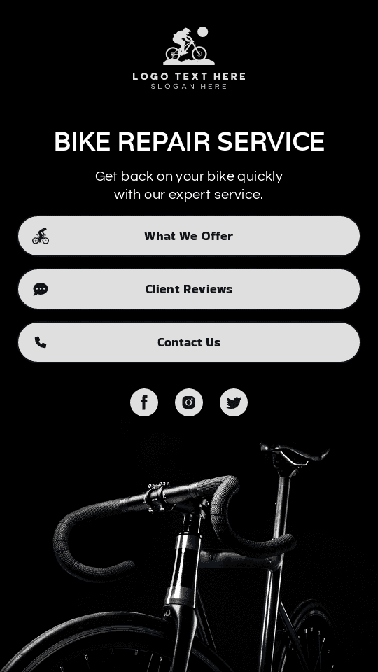 Bike Repair Service Link in Bio Preview