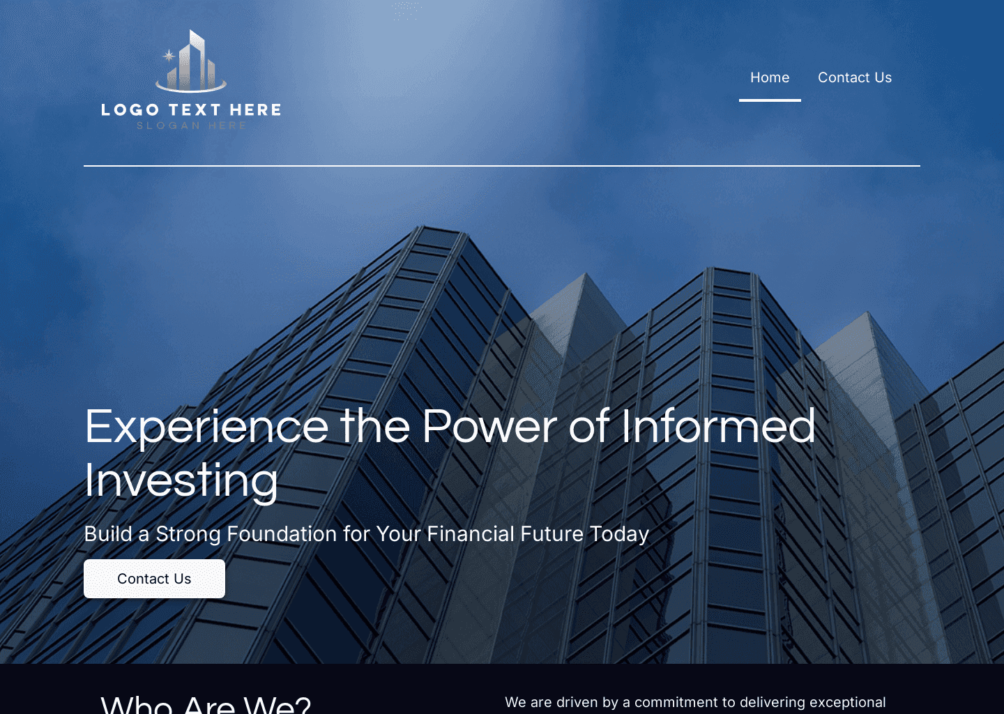 Investment Management Firm Website Preview