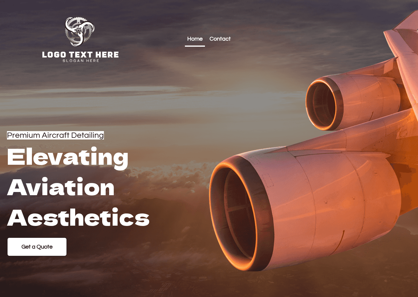 Luxury Aircraft Detailing Website Preview