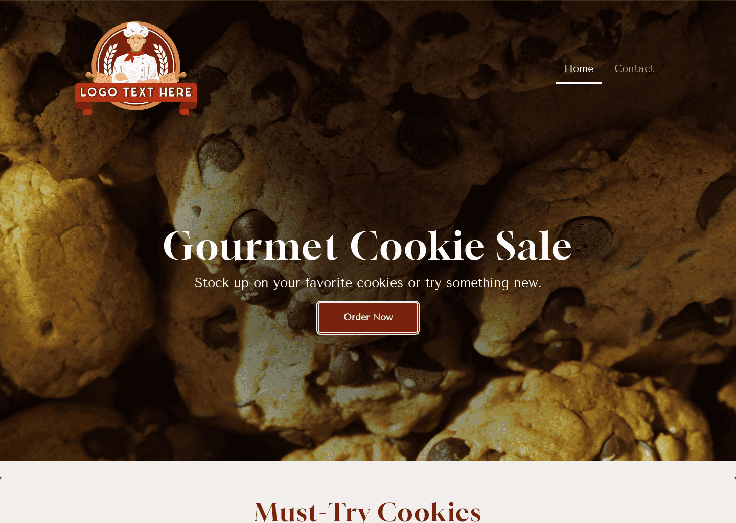Sweet Cookie Sale Website Preview