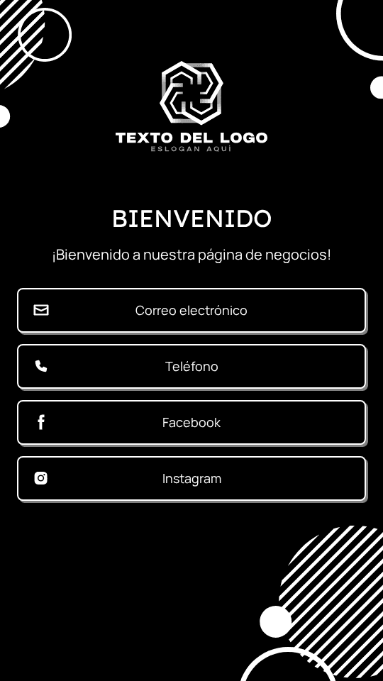 Círculo de Negocios Genérico Website