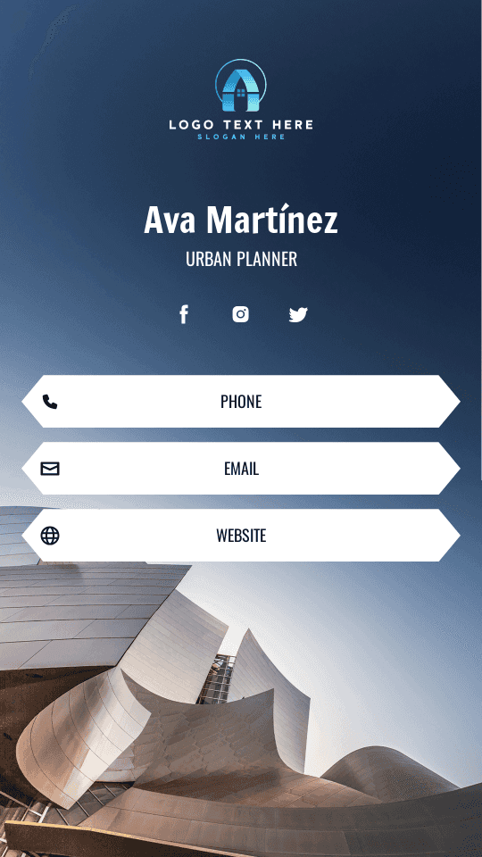 Architecture Urban Planner Digital Business Card