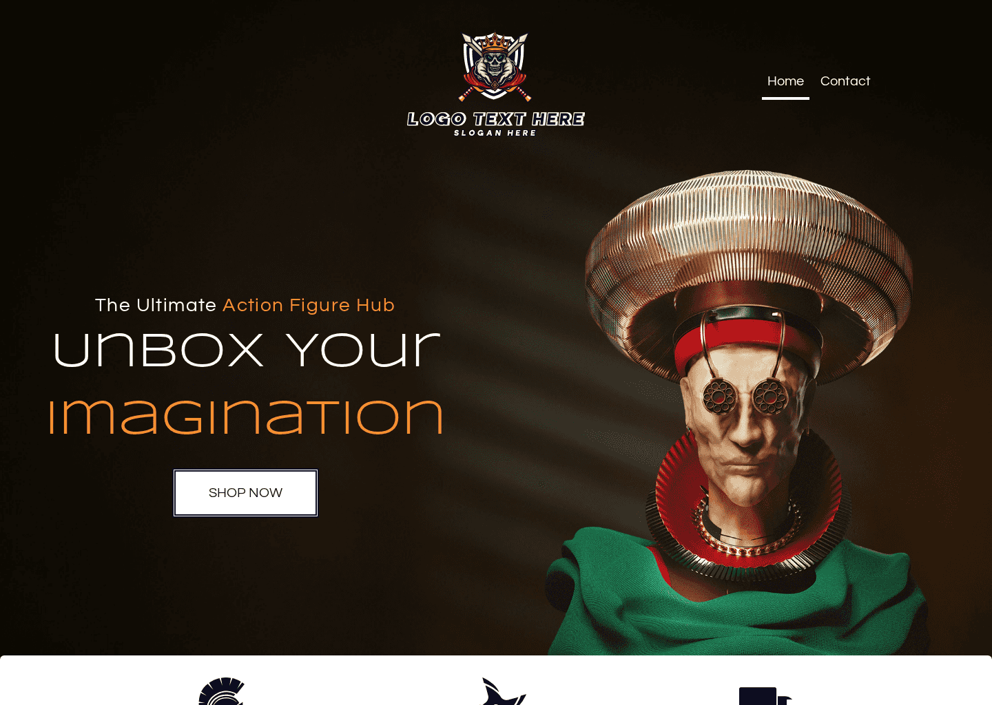 Action Figure Store Website Preview