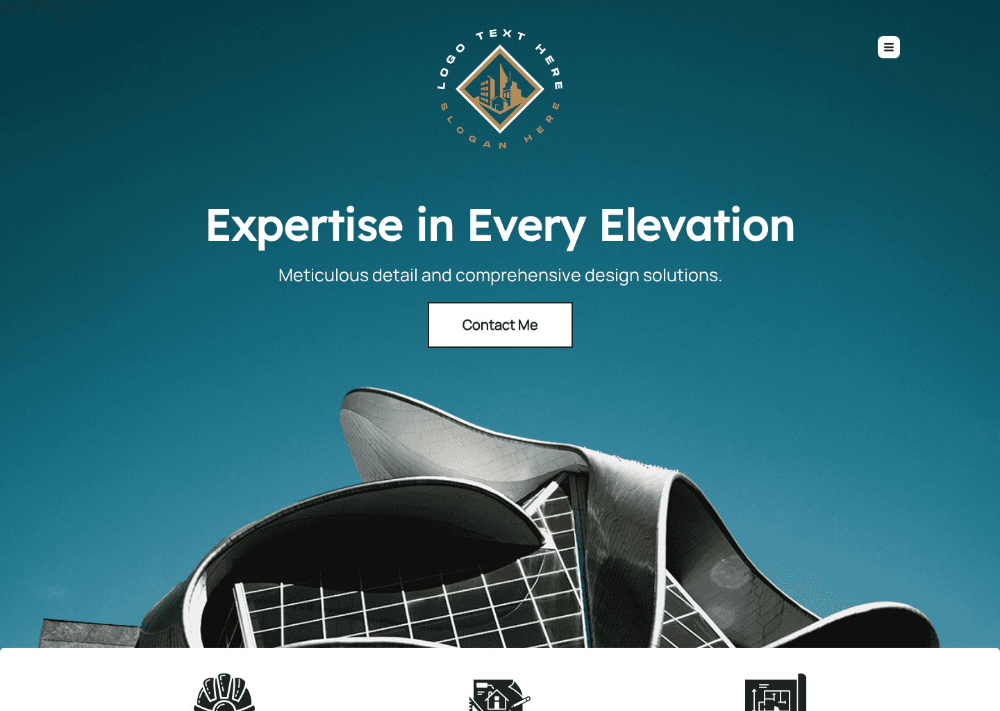 Professional Architect Portfolio Website Preview