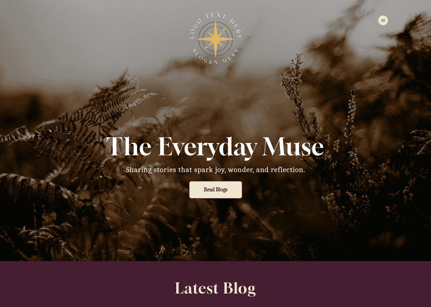 Simple Personal Blog Website
