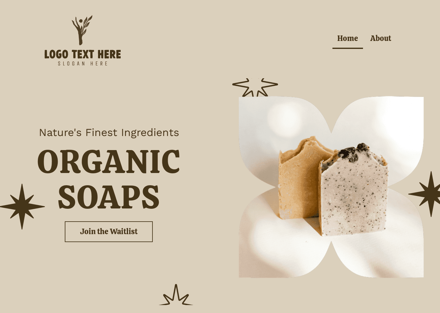 Natural Skin Soap Website Preview