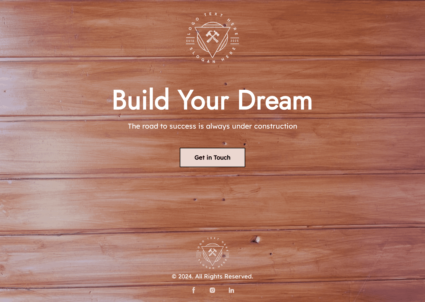 Wooden floorboards Website Preview