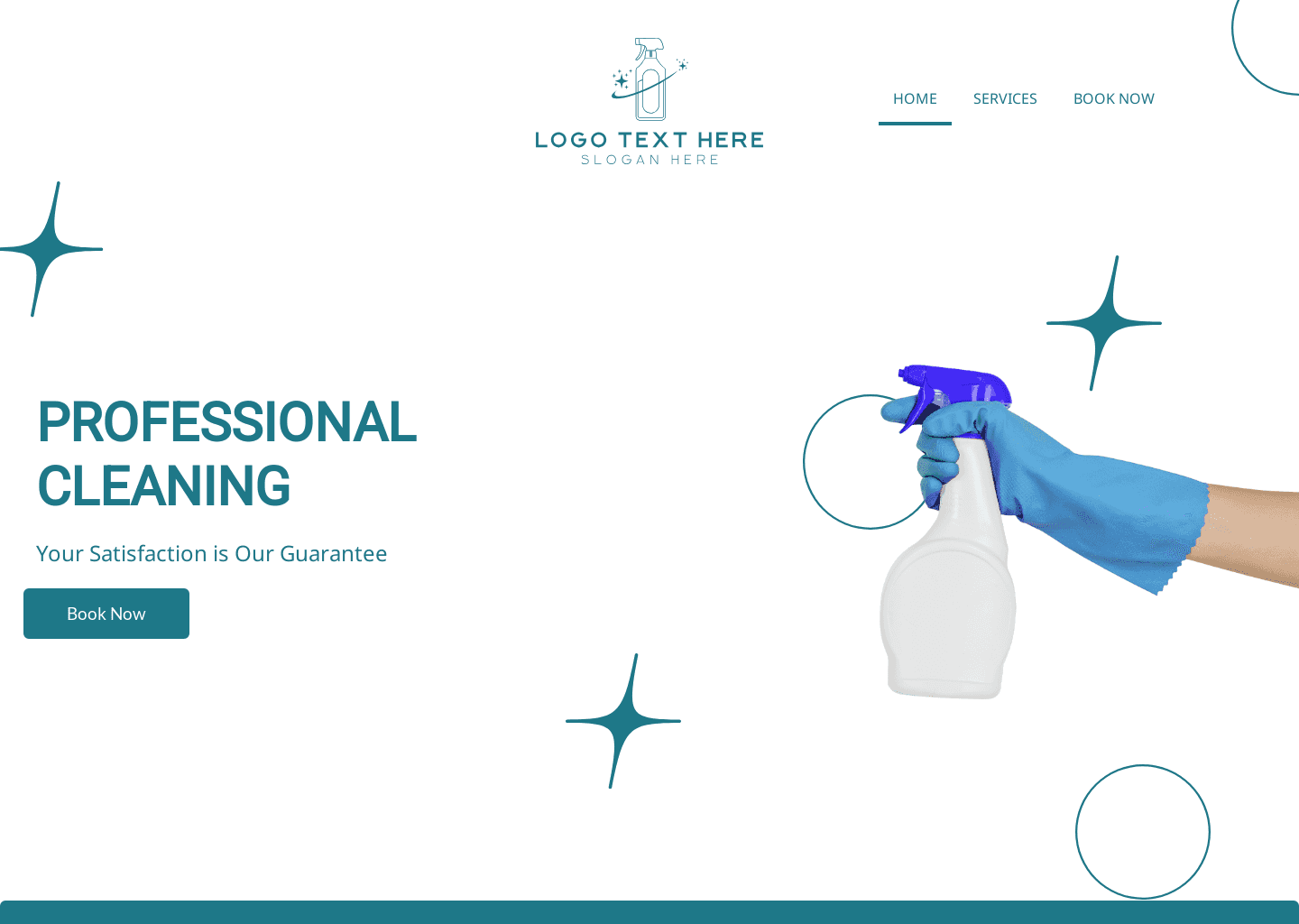 Simple Cleaning Services Website Preview