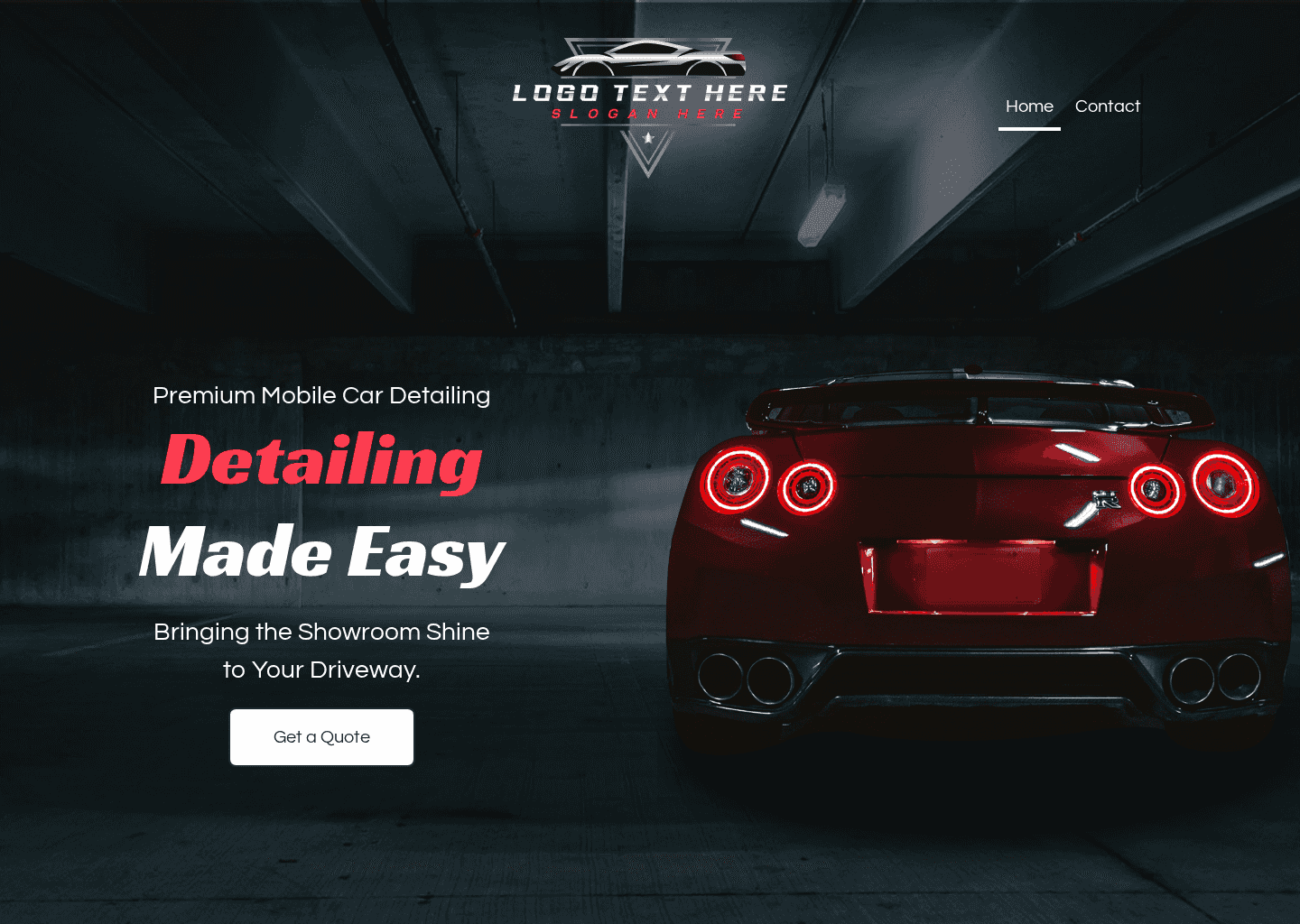 Mobile Vehicle Detailing Website Preview
