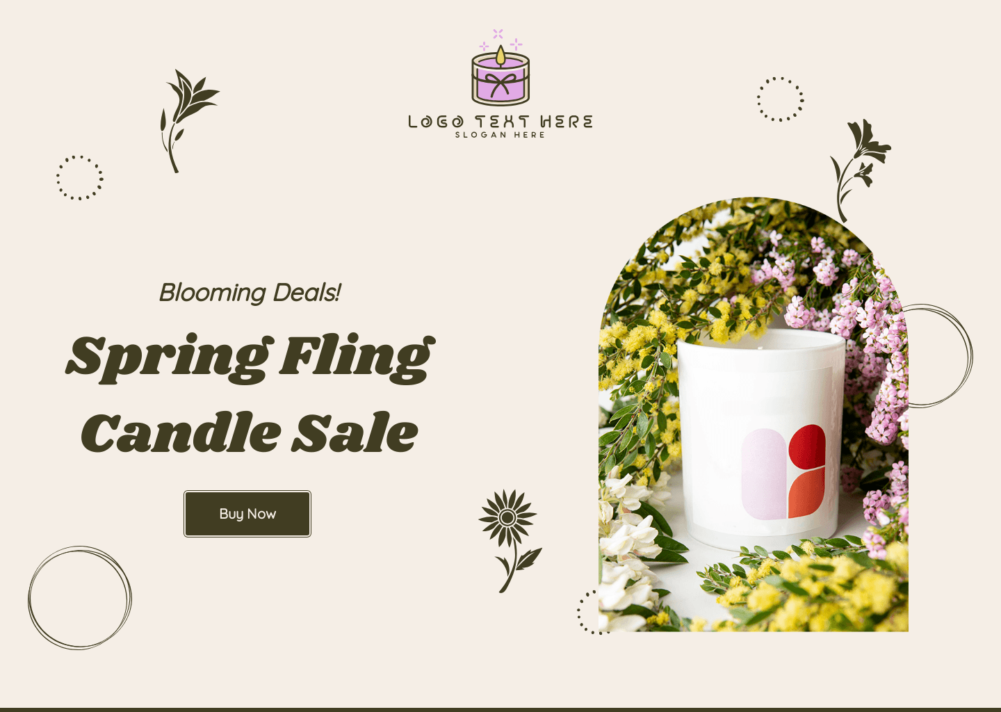 Spring Sale Candles Website Preview