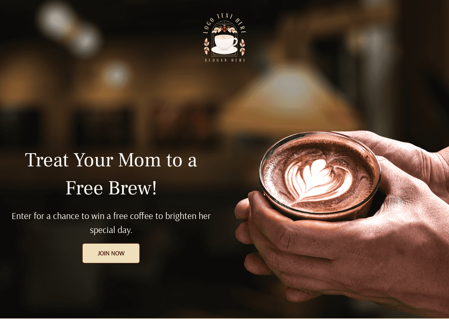 Coffee Treat Giveaway Website Preview