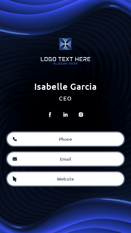 Professional CEO Digital Business Card