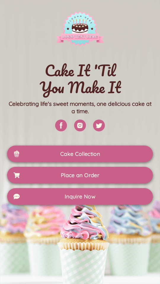 Cakes Bakery Dessert Bio link template
