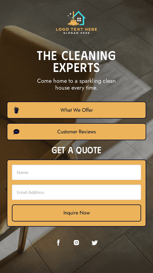 Home Cleaning Services Link in Bio Preview