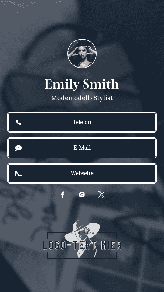 Professionelles Modell Digital Business Card