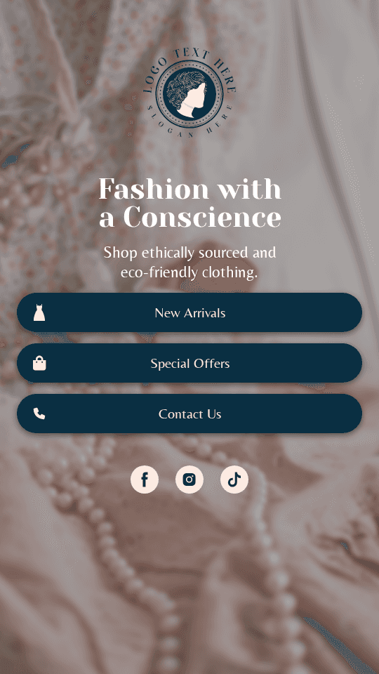 Sustainable Fashion Store Link in Bio Preview