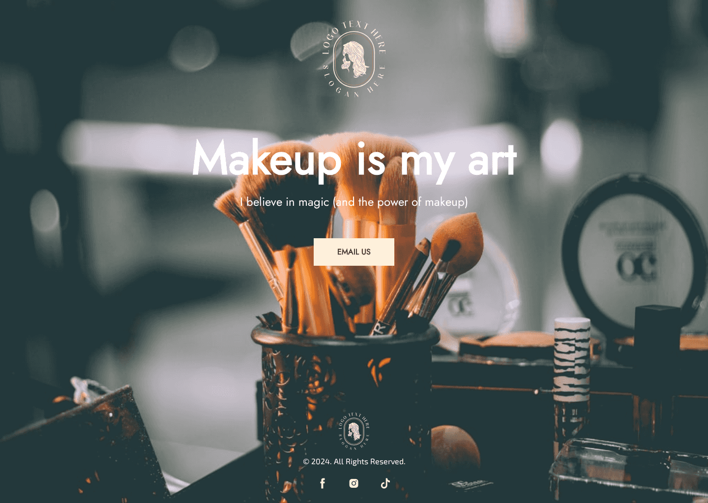 Makeup Artist Website Preview