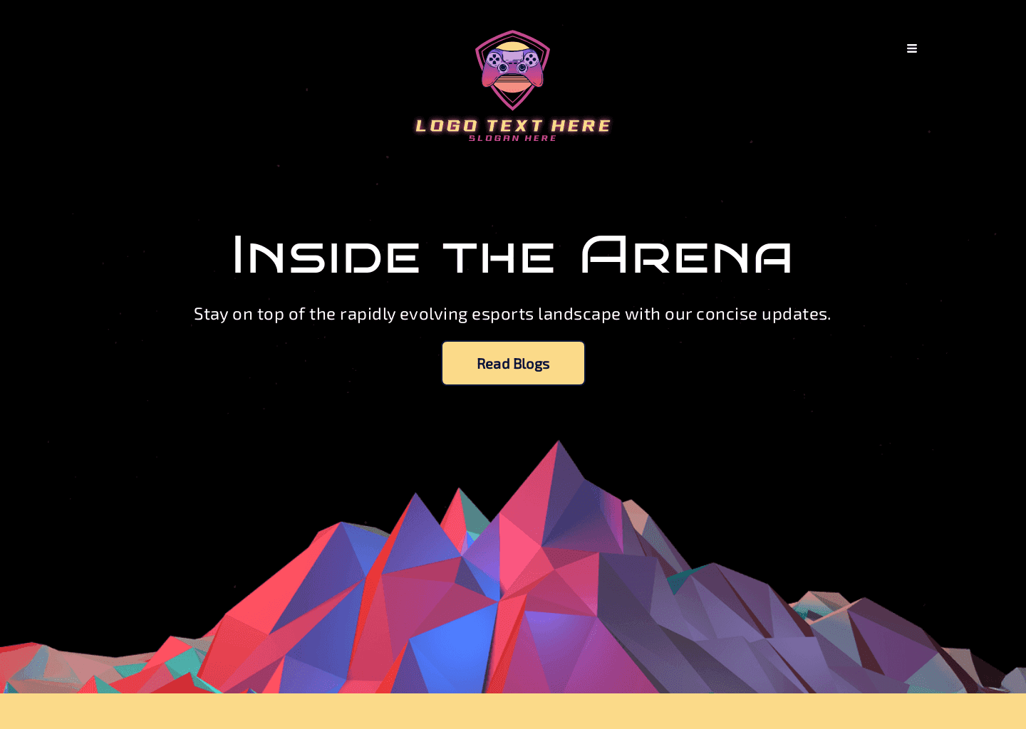 Gaming Esports Blog Website Preview