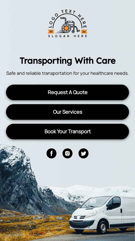 Medical Transport Services Link in Bio Preview