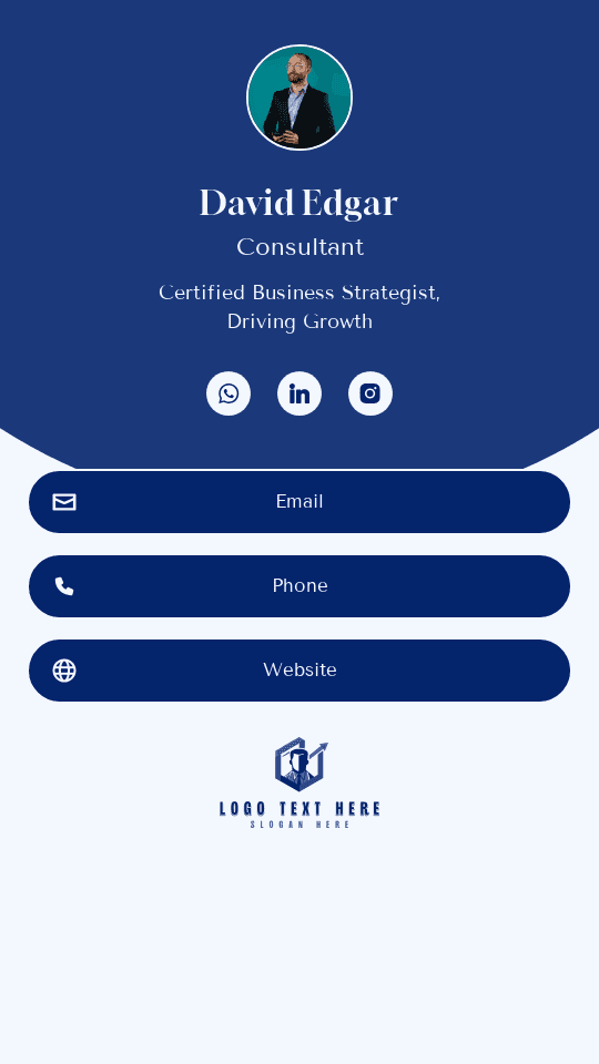 Simple Professional Business Digital Business Card