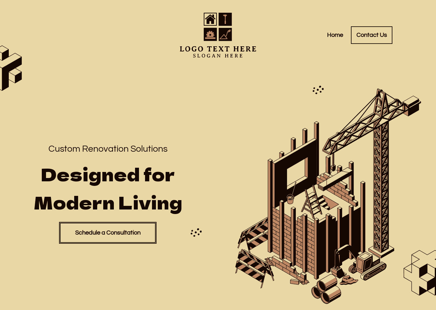Construction Home Renovations Website