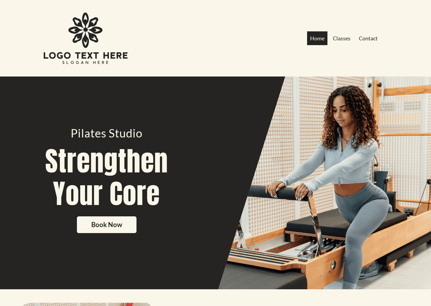 Professional Pilates Center Website Preview
