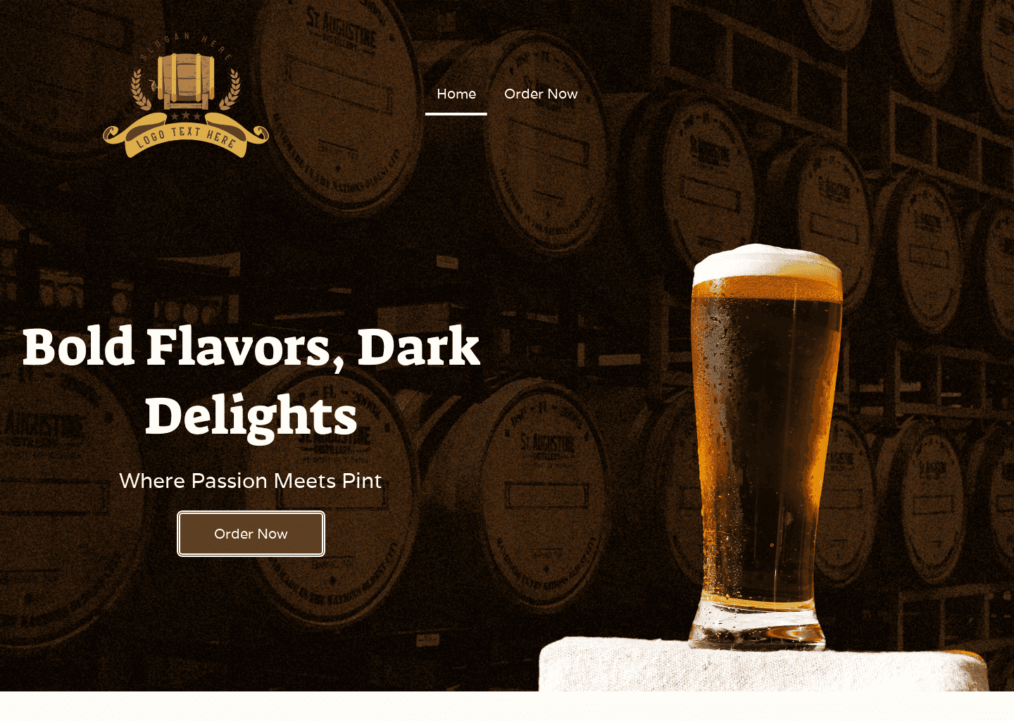 Craft Beer Microbrewery Website Preview