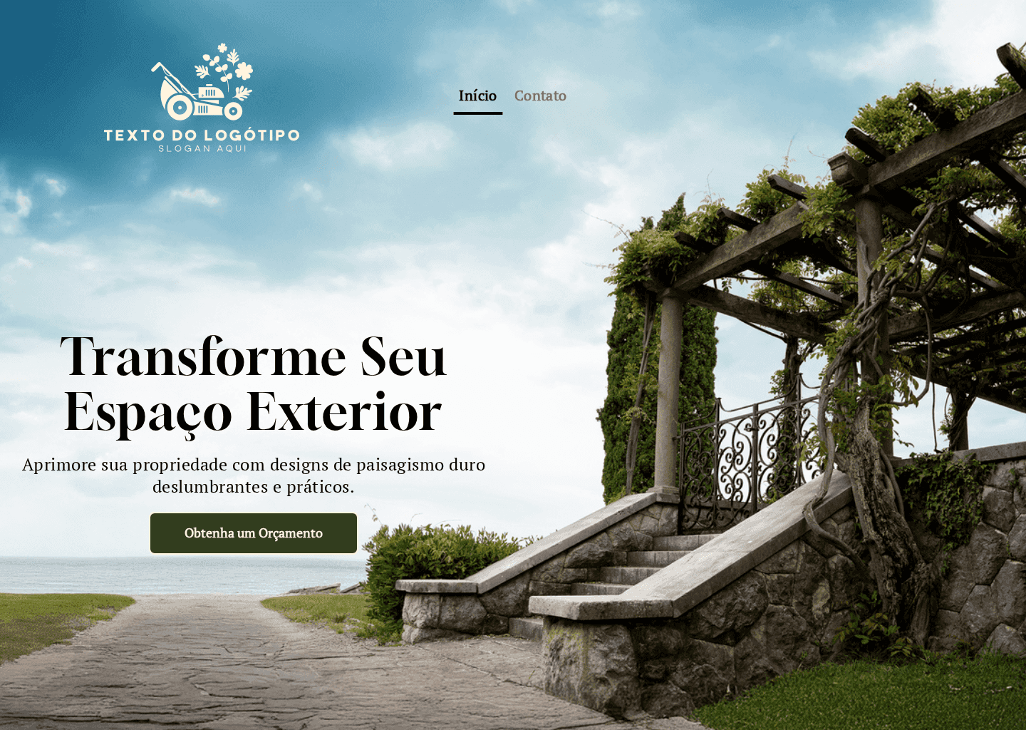 Serviços de Hardscape ao Ar Livre Website Preview