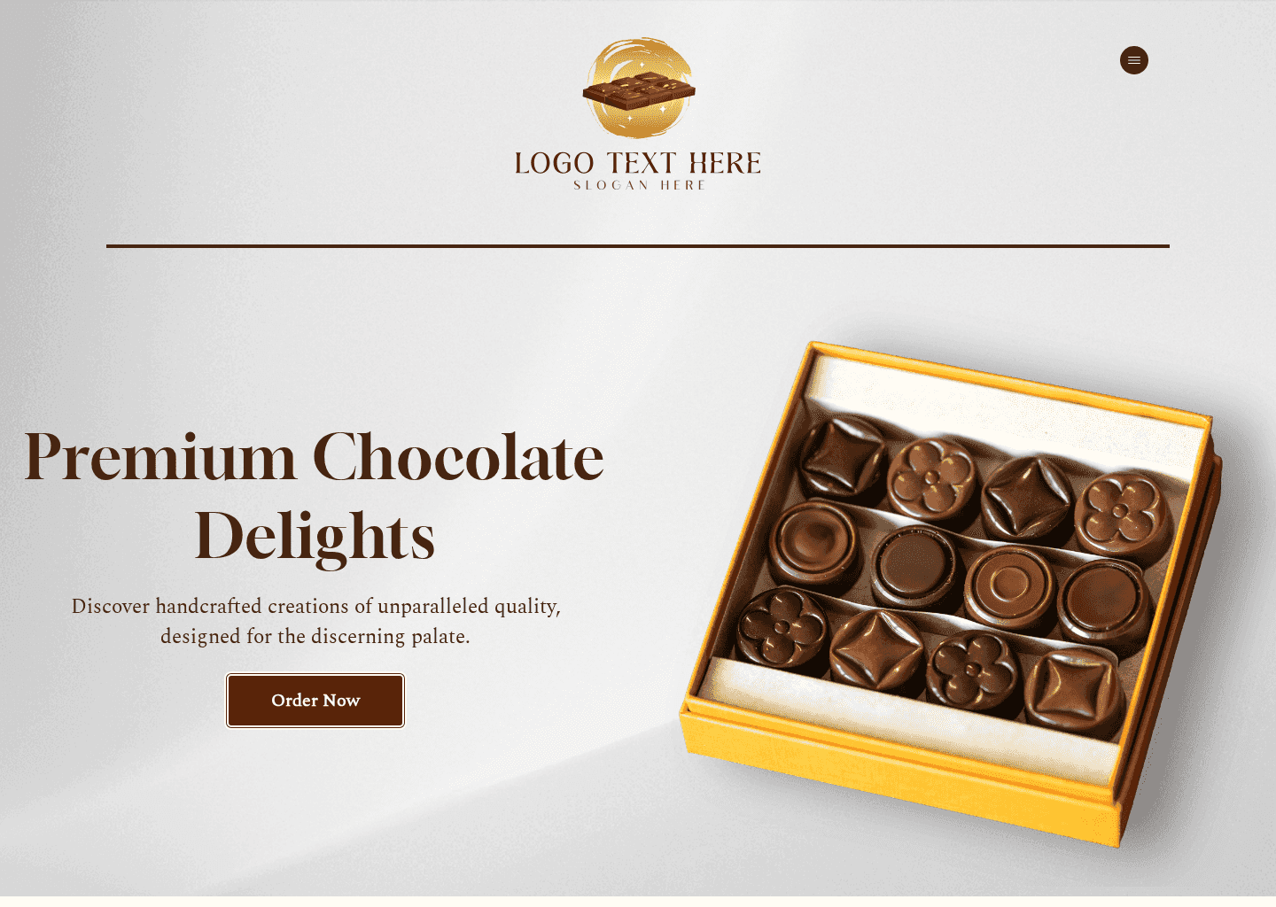 Premium Chocolate Shop Website Preview