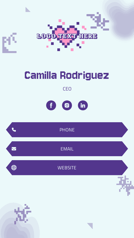 Video Game CEO Digital Business Card