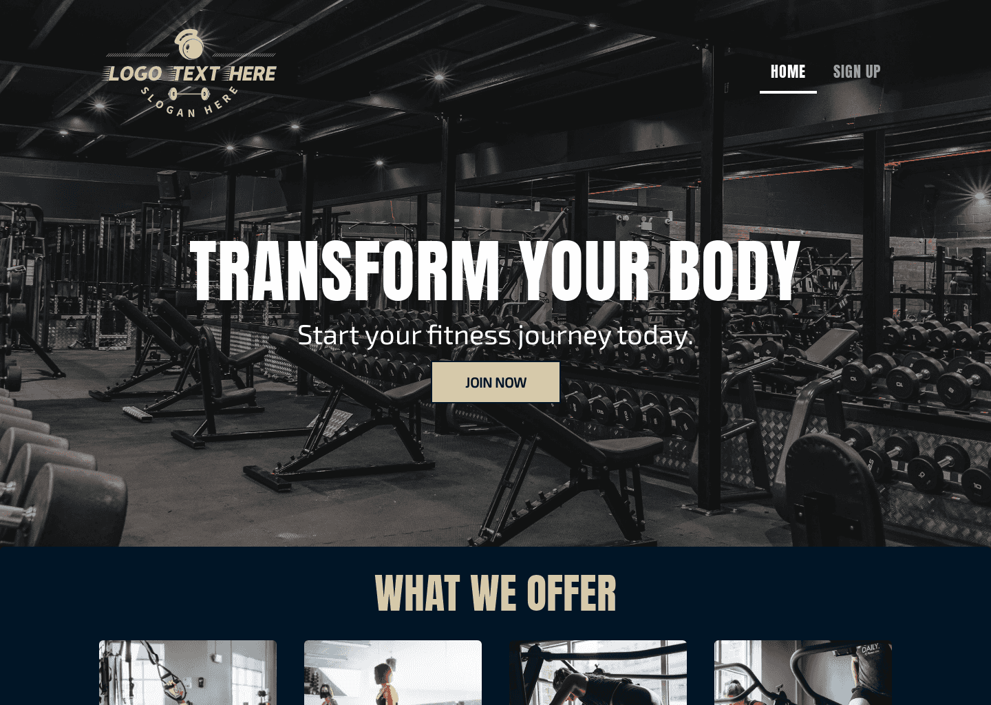 Fitness Lifestyle Website Preview