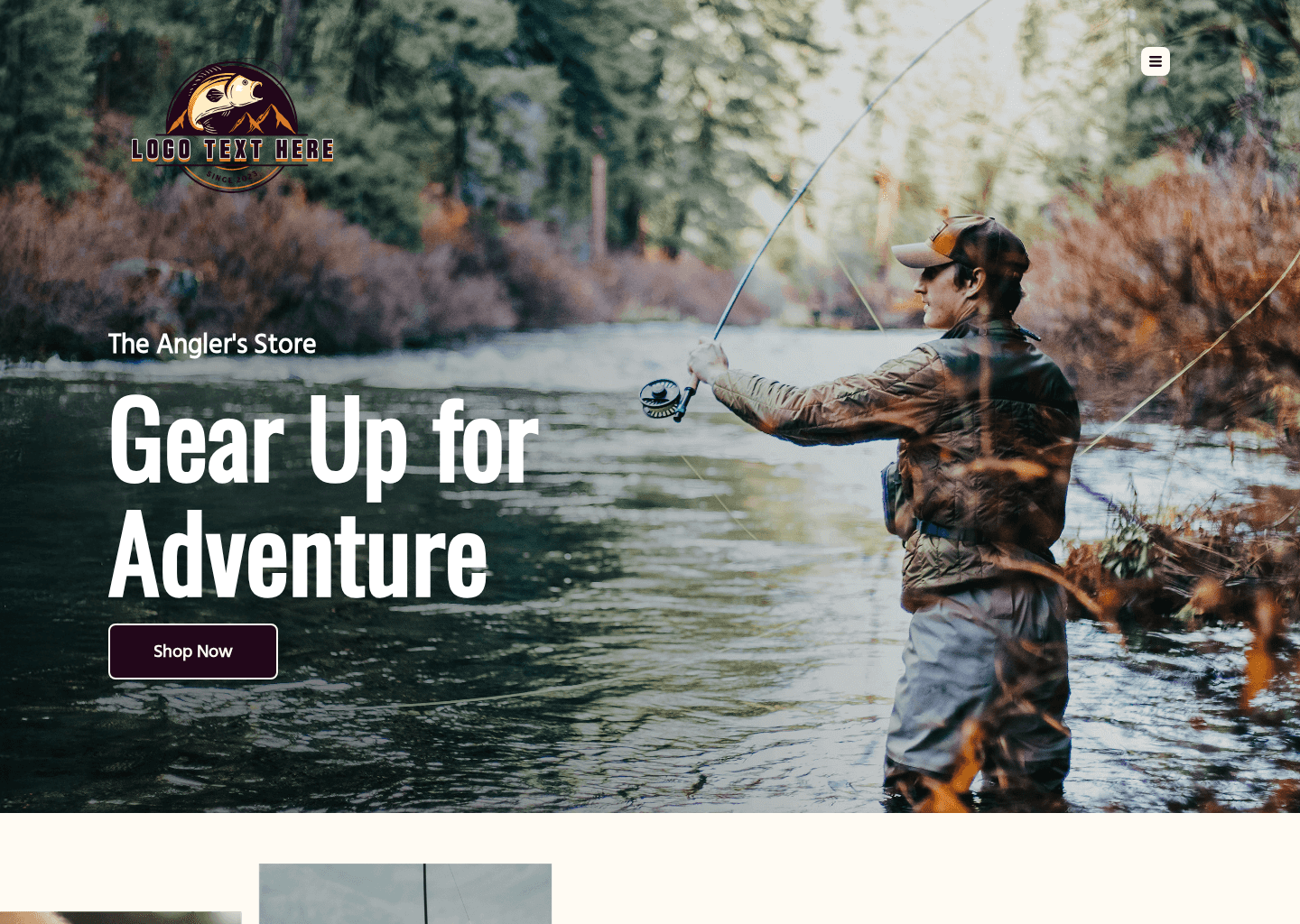 Angler Fishing Store Website Preview