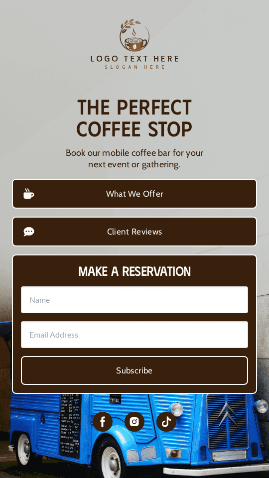 Coffee Truck Rental Link in Bio