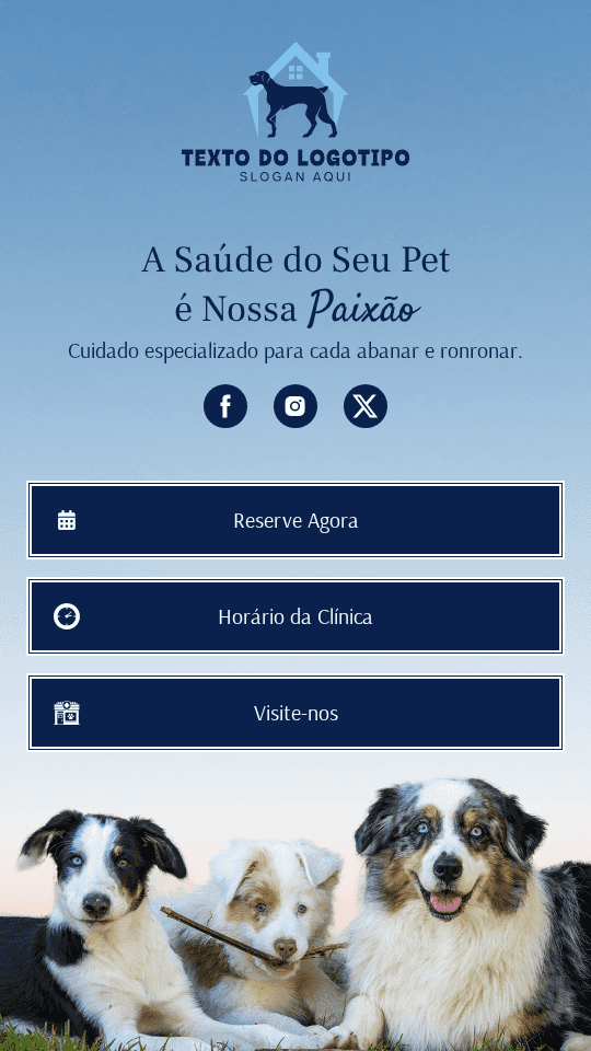 Clínica Veterinária de Animais Link in Bio Preview