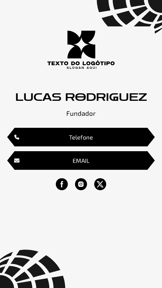 Fundador de Desenvolvimento Empresarial Digital Business Card
