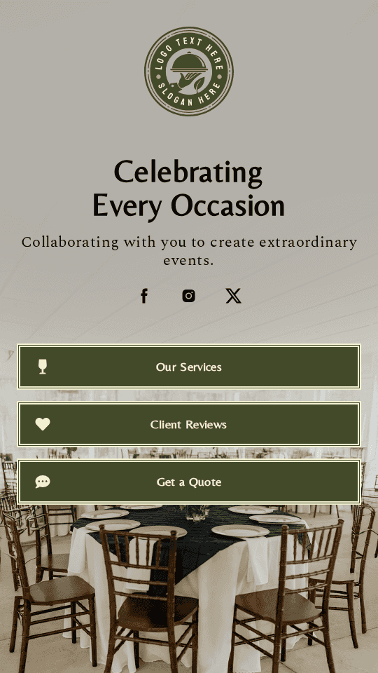 Simple Event Organizer Link in Bio Preview