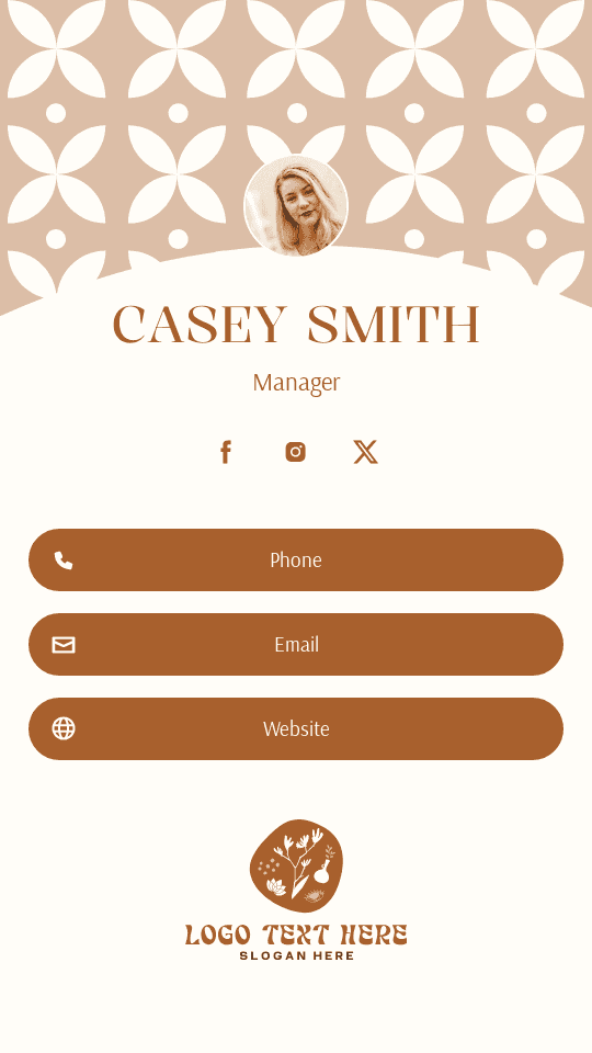 Generic Startup Manager Digital Business Card Preview