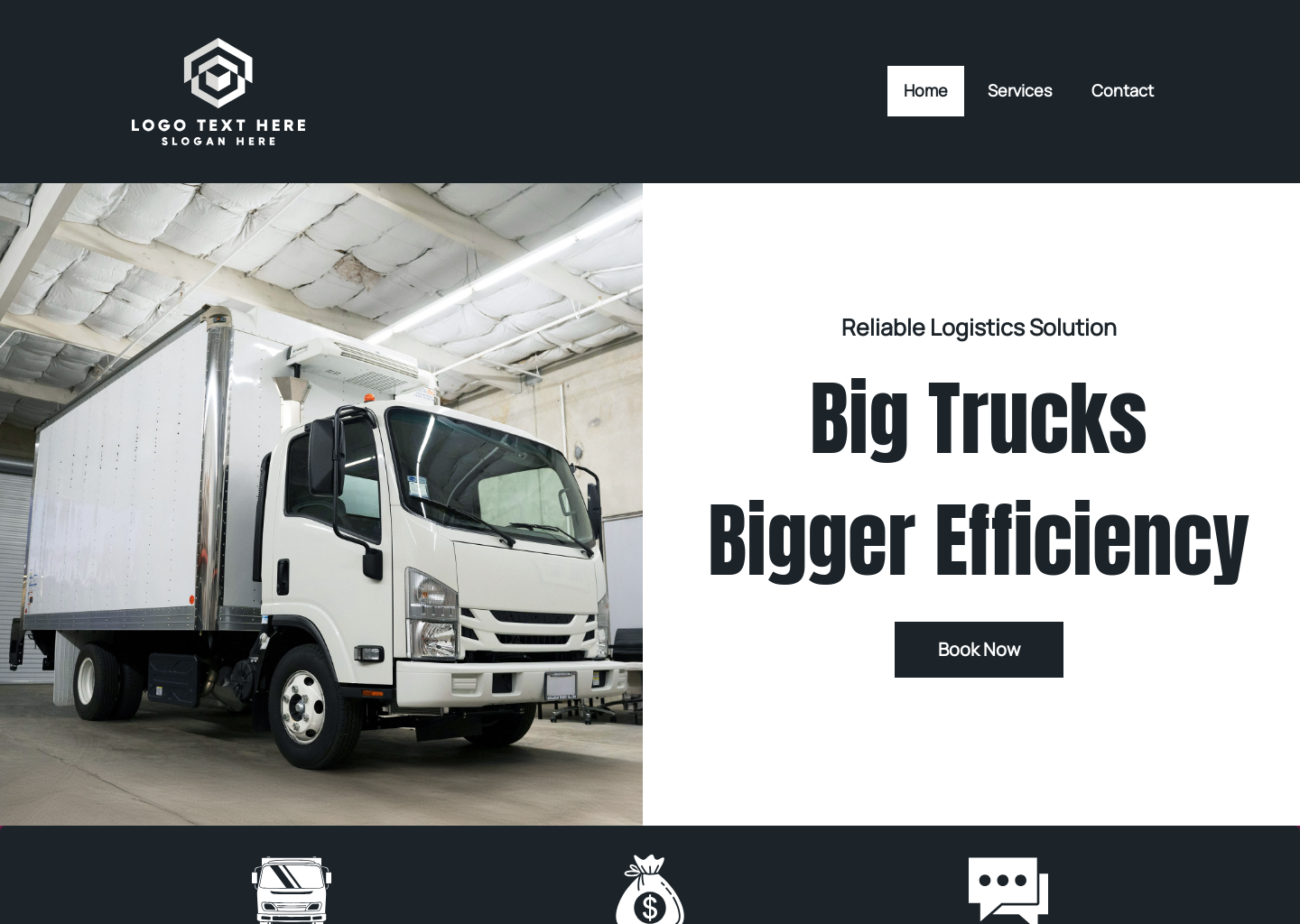 Professional Trucking Service Website Builder Image Preview